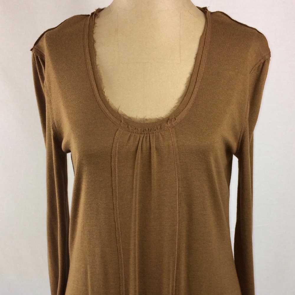 LinQ brand jumper dress M Brown lightweight
